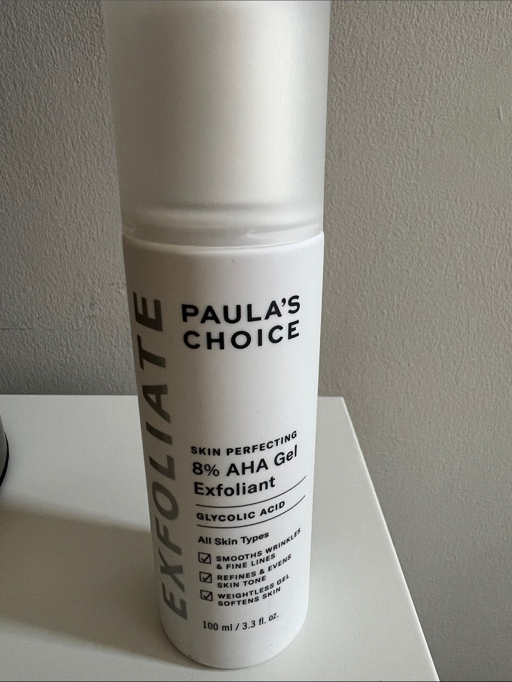 Paula's Choice 8% AHA Gel Exfoliant - White Bottle